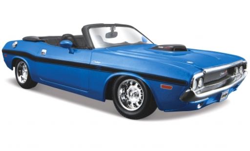 Modellautos Dodge Challenger 1/24 Maisto R/T Cabrio mettalic blau 1970 Dodge Challenger 1/24 Maisto R/T Cabrio mettalic blau 1970 modellautos