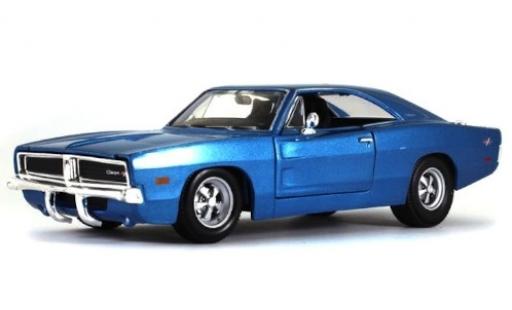 Modellautos Dodge Charger 1/24 Maisto R/T mettalic blau 1969 l'éce 1:25 Dodge Charger 1/24 Maisto R/T mettalic blau 1969 l'éce 1:25 modellautos