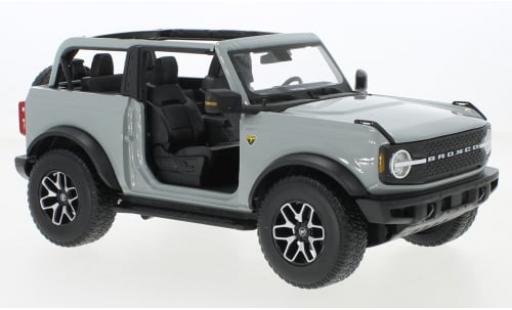 Ford Bronco 1/18 Maisto Badlands grau 2021 1:18 modellautos