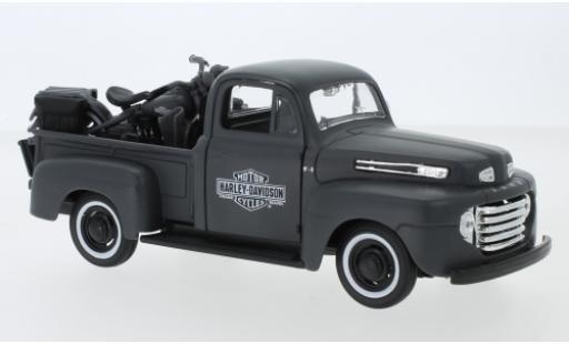 Modellautos Ford F-1 1/24 Maisto Pick Up Tuning matt-grau/Dekor Harley-Davidson 1948 Maßstab ca. 1:25 mit 1942 Harley Davidson WLA Flathead Ford F-1 1/24 Maisto Pick Up Tuning matt-grau/Dekor Harley-Davidson 1948 Maßstab ca. 1:25 mit 1942 Harley Davidson WLA Flathead modellautos