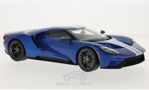 Modellautos Ford GT 1/18 Maisto mettalic blau/weiss 2015 Ford GT 1/18 Maisto mettalic blau/weiss 2015 modellautos