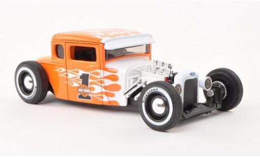 Modellautos Ford Model A 1/24 Maisto Hot Rod No.1 orange/Dekor Harley-Davidson 1929 Ford Model A 1/24 Maisto Hot Rod No.1 orange/Dekor Harley-Davidson 1929 modellautos