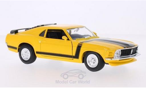 Modellautos Ford Mustang 1/24 Maisto Boss 302 gelb 1970 Ford Mustang 1/24 Maisto Boss 302 gelb 1970 modellautos