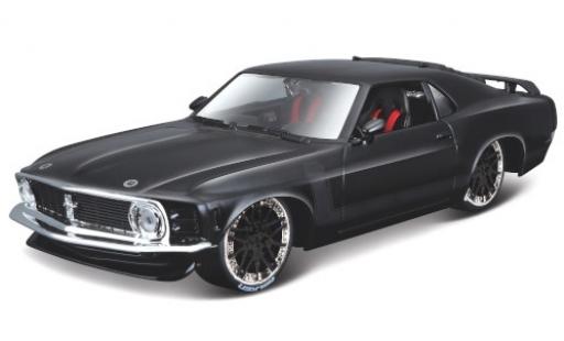 Modellautos Ford Mustang 1/24 Maisto BOSS 302 Tuning schwarz/matt-schwarz 1970 Ford Mustang 1/24 Maisto BOSS 302 Tuning schwarz/matt-schwarz 1970 modellautos