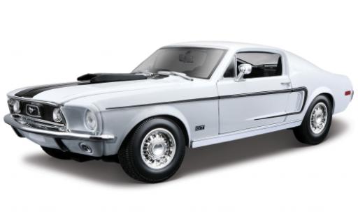 Modellautos Ford Mustang 1/18 Maisto GT Cobra Jet mettalic blau/schwarz 1968 Ford Mustang 1/18 Maisto GT Cobra Jet mettalic blau/schwarz 1968 modellautos