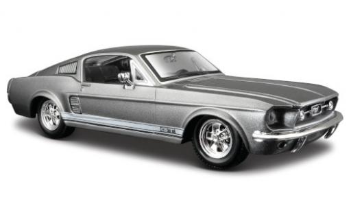 Modellautos Ford Mustang 1/24 Maisto GT mettalic grau 1967 Ford Mustang 1/24 Maisto GT mettalic grau 1967 modellautos