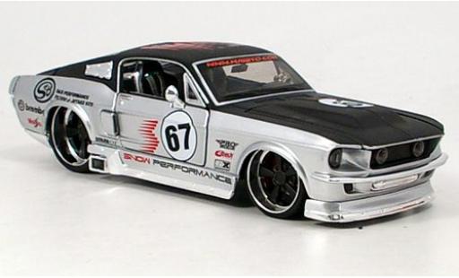 Modellautos Ford Mustang 1/24 Maisto GT silber/schwarz 1967 sans Vitrine Ford Mustang 1/24 Maisto GT silber/schwarz 1967 sans Vitrine modellautos