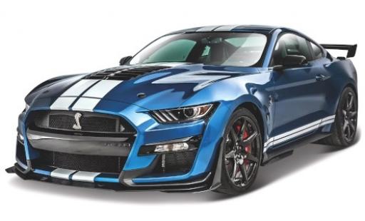 Modellautos Ford Mustang 1/18 Maisto Shelby GT500 mettalic blau/weiss 2020 Ford Mustang 1/18 Maisto Shelby GT500 mettalic blau/weiss 2020 modellautos