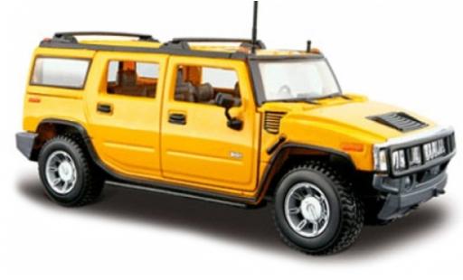 Modellautos Hummer H2 1/24 Maisto Station Wagon gelb 2003 1:27 Hummer H2 1/24 Maisto Station Wagon gelb 2003 1:27 modellautos