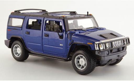 Modellautos Hummer H2 1/24 Maisto Station Wagon mettalic blau 2003 1:27 Hummer H2 1/24 Maisto Station Wagon mettalic blau 2003 1:27 modellautos
