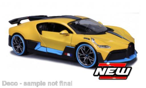 Bugatti Divo 1/24 Maisto jaune/bleu clair 2024 modellautos