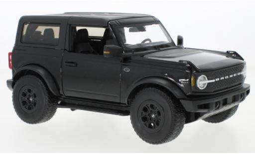 Ford Bronco 1/18 Maisto Wildtrak schwarz 2021 modellautos