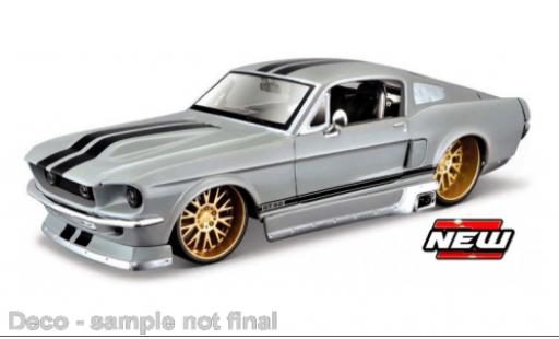 Ford Mustang 1/24 Maisto GT grau/schwarz 1967 modellautos