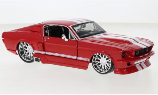 Ford Mustang 1/24 Maisto GT rouge/blanche 1967 modellautos
