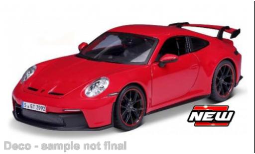 Porsche 992 GT3 1/18 Maisto 911  rot 2022 modellautos
