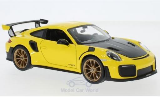 Modellautos Porsche 991 GT2 RS 1/24 Maisto 911 (.2) GT2 RS gelb/schwarz 2018 Porsche 991 GT2 RS 1/24 Maisto 911 (.2) GT2 RS gelb/schwarz 2018 modellautos