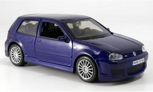 Modellautos Volkswagen Golf 1/24 Maisto IV R32 blau 2006 sans Vitrine Volkswagen Golf 1/24 Maisto IV R32 blau 2006 sans Vitrine modellautos