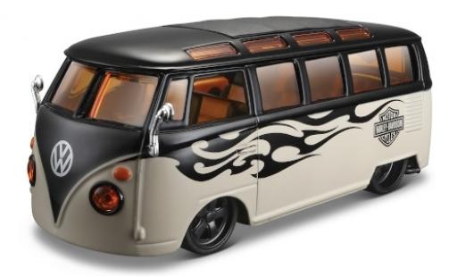 Modellautos Volkswagen T1 1/24 Maisto Samba schwarz/beige Harley Davidson l'éce 1:25 Volkswagen T1 1/24 Maisto Samba schwarz/beige Harley Davidson l'éce 1:25 modellautos