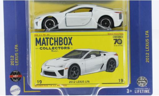 Lexus LFA 1/64 Matchbox blanche 2012 modellautos