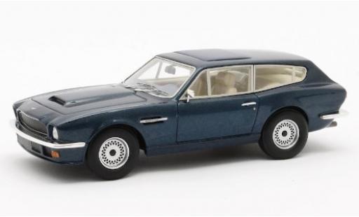 Aston Martin V8 1/43 Matrix Vantage Shooting Brake mettalic blau 1986 modellautos