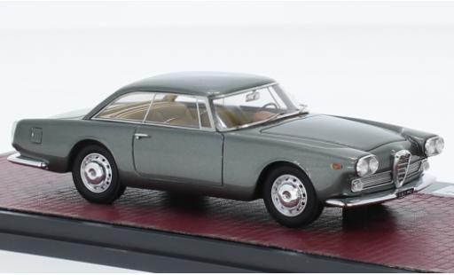 Modellautos Alfa Romeo 2000 1/43 Matrix Praho Touring metallise gris 1960 Alfa Romeo 2000 1/43 Matrix Praho Touring metallise gris 1960 modellautos