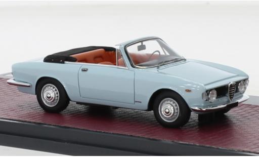 Modellautos Alfa Romeo Giulia 1/43 Matrix GTC Touring cabriolet bleu clair 1964 Alfa Romeo Giulia 1/43 Matrix GTC Touring cabriolet bleu clair 1964 modellautos