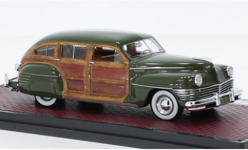 Modellautos Chrysler Town & Country 1/43 Matrix Wagon vert/optique de bois 1942 Chrysler Town & Country 1/43 Matrix Wagon vert/optique de bois 1942 modellautos