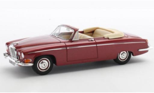 Modellautos Jaguar 420 1/43 Matrix G Cabrio metallise rot RHD 1969 Jaguar 420 1/43 Matrix G Cabrio metallise rot RHD 1969 modellautos