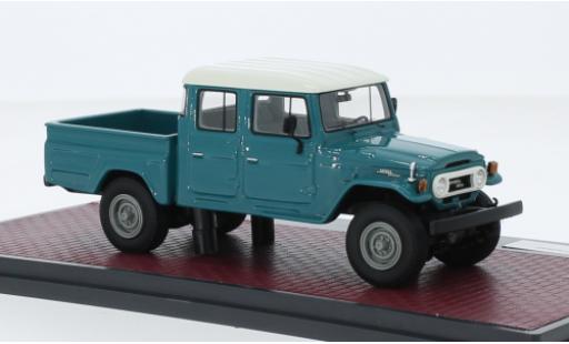 Modellautos Toyota Land Cruiser 1/43 Matrix HJ45 Crew Cab türkis/blanche Toyota Land Cruiser 1/43 Matrix HJ45 Crew Cab türkis/blanche modellautos