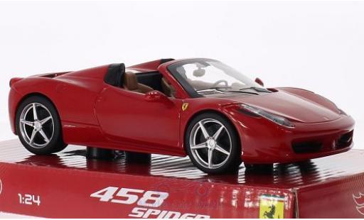 Modellautos Ferrari 458 1/24 Mattel Spider rot Ferrari 458 1/24 Mattel Spider rot modellautos