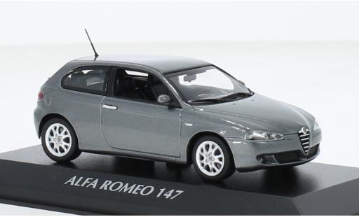 Alfa Romeo 147 1/43 Maxichamps metallise grau 2005 1:43 modellautos