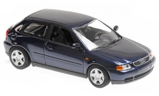 Audi A3 1/43 Maxichamps (8L) mettalic blau 1996 modellautos