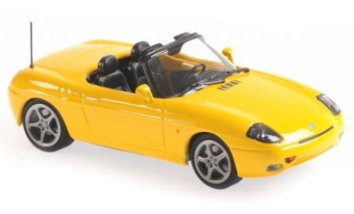 Fiat Barchetta 1/43 Maxichamps gelb 1995 modellautos
