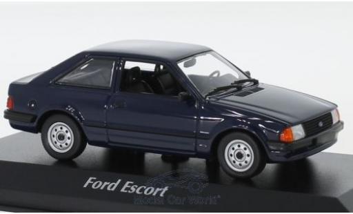Ford Escort 1/43 Maxichamps MK III blau 1981 modellautos