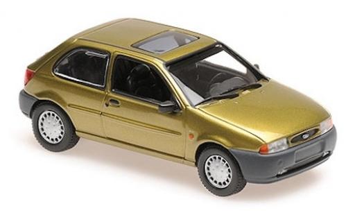 Modellautos Ford Fiesta 1/43 Maxichamps MK IV gold 1995 1:43 Ford Fiesta 1/43 Maxichamps MK IV gold 1995 1:43 modellautos