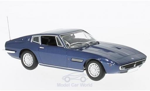Maserati Ghibli coupe 1/43 Maxichamps Coupe mettalic blau 1969 modellautos
