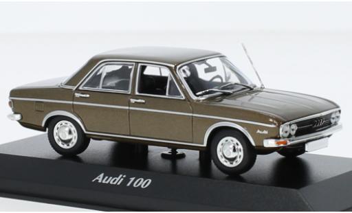 Audi 100 1/43 Maxichamps metallise brun 1969 modellautos