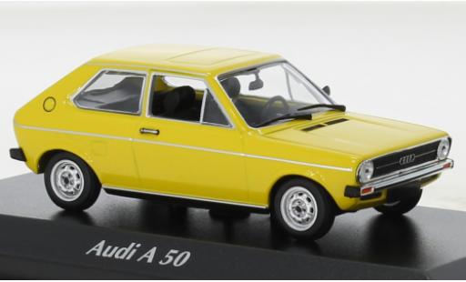 Audi 50 1/43 Maxichamps gelb 1975 modellautos