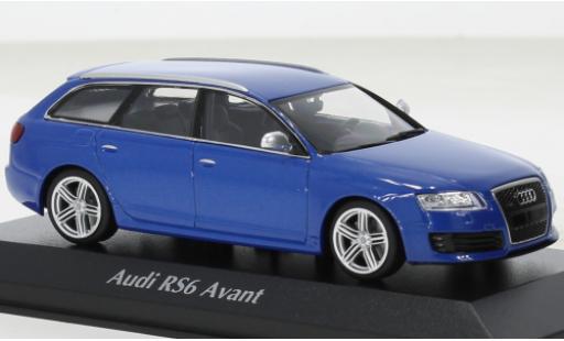 Audi RS6 1/43 Maxichamps Avant metallise bleu 2007 modellautos