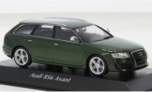 Audi RS6 1/43 Maxichamps Avant metallise vert 2007 modellautos