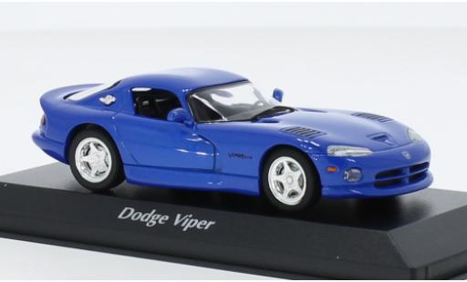 Dodge Viper 1/43 Maxichamps GTS metallise bleu 1993 modellautos
