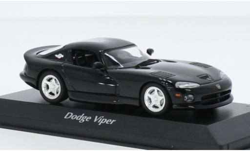 Dodge Viper 1/43 Maxichamps GTS noire 1993 modellautos