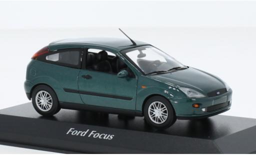 Ford Focus 1/43 Maxichamps MK I metallise vert 1998 modellautos