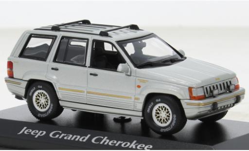 Jeep Grand Cherokee 1/43 Maxichamps silber 1995 modellautos