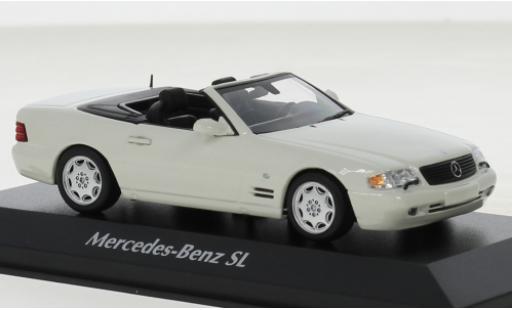 Mercedes Classe SL 1/43 Maxichamps (R129) weiss 1999 modellautos
