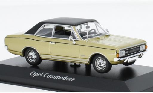 Opel Commodore 1/43 Maxichamps A metallise beige/noire 1970 modellautos