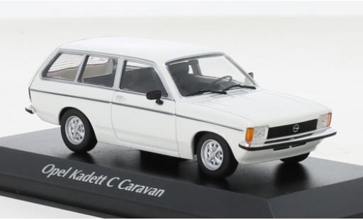 Opel Kadett 1/43 Maxichamps C Caravan L weiss 1978 modellautos
