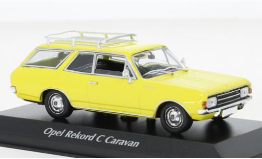 Opel Rekord 1/43 Maxichamps C Caravan gelb 1968 modellautos