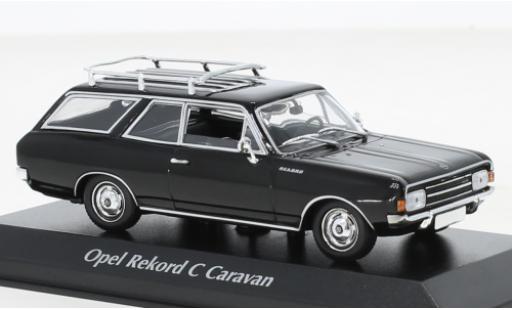 Opel Rekord 1/43 Maxichamps C Caravan schwarz 1968 modellautos
