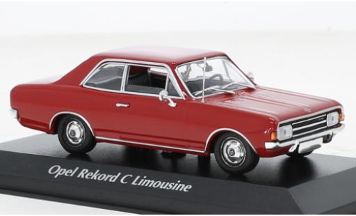 Opel Rekord 1/43 Maxichamps C rot 1966 modellautos
